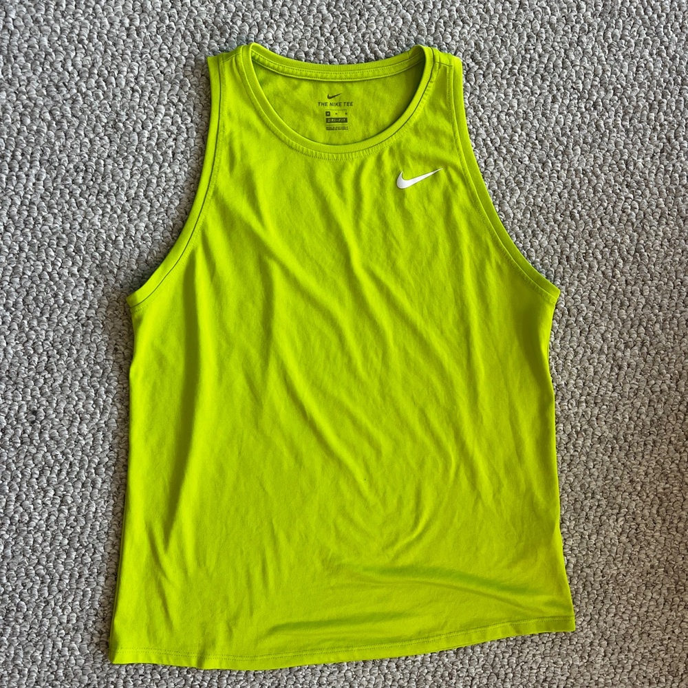 Nike Bright Lime Green Athletic Tank